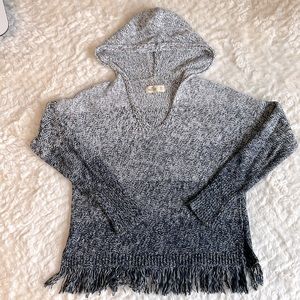 Adorable Hollister Hooded Navy Ombré Sweater XS